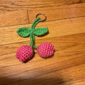 Crochet Tulip Keychain bag ornament handmade